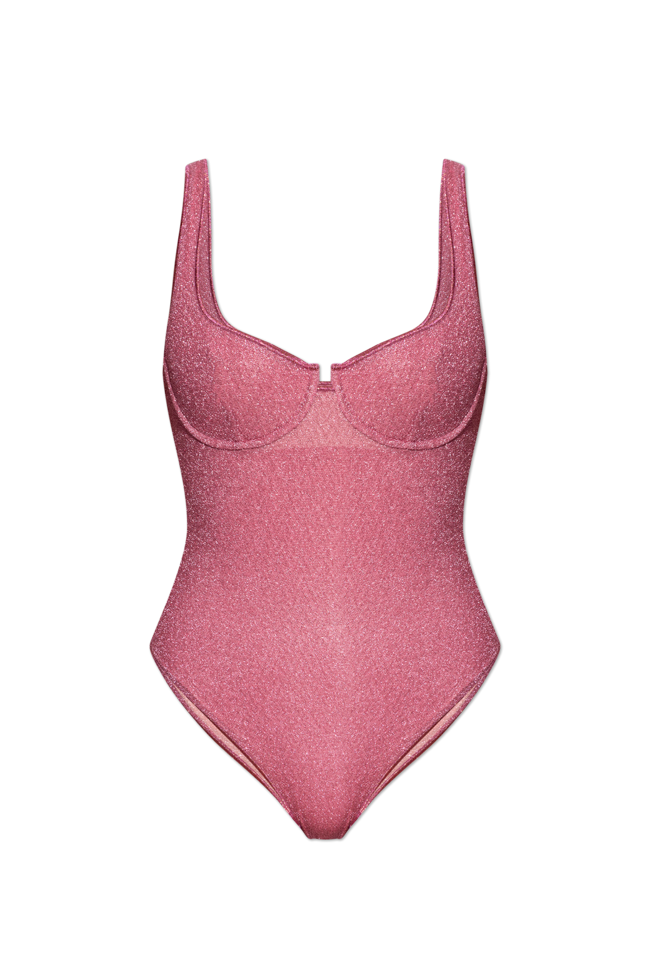 Pink One-piece swimsuit with lurex thread Oseree - Vitkac AS